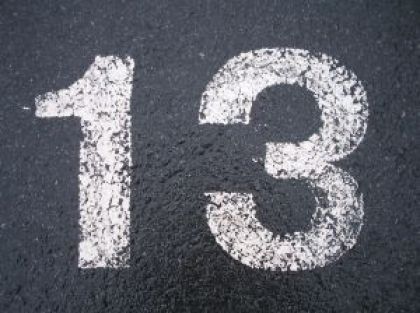 フラッシュカード、どの単語が正しいですか？ Forty,Percent,First,Thirteen